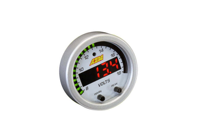 AEM X-Series 8-18V Volt Gauge AEM Gauges  AXOPROS
