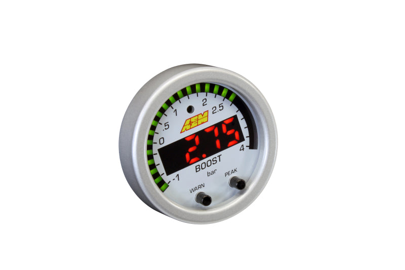 AEM X-Series Boost Pressure -30inHg 60psi Gauge Kit AEM Gauges  AXOPROS