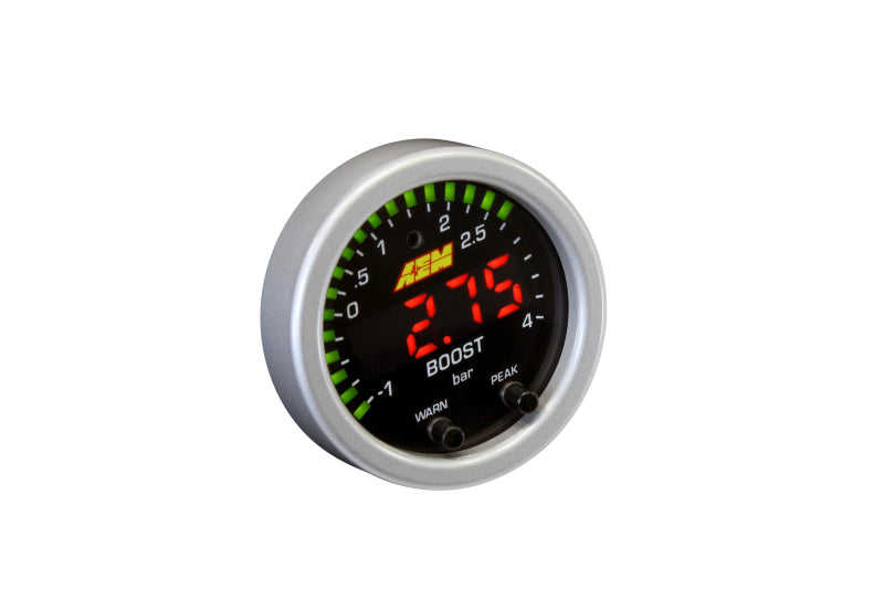 AEM X-Series Boost Pressure -30inHg 60psi Gauge Kit AEM Gauges  AXOPROS