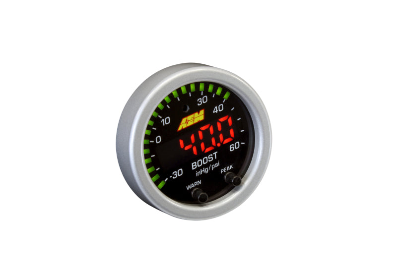 AEM X-Series Boost Pressure -30inHg 60psi Gauge Kit AEM Gauges  AXOPROS