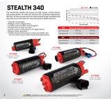 Aeromotive 340 Series Stealth In-Tank E85 Fuel Pump - Offset Inlet - Inlet Inline w/Outlet Aeromotive Fuel Pumps  AXOPROS