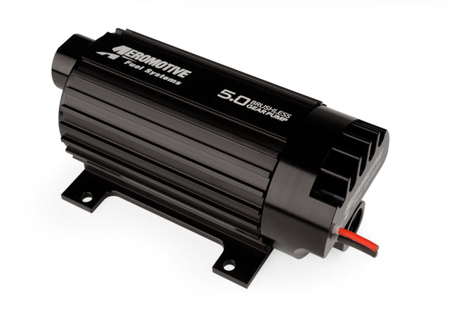 Aeromotive 5.0 Brushless Spur Gear External Fuel Pump - In-Line - 5gpm Aeromotive Fuel Pumps  AXOPROS