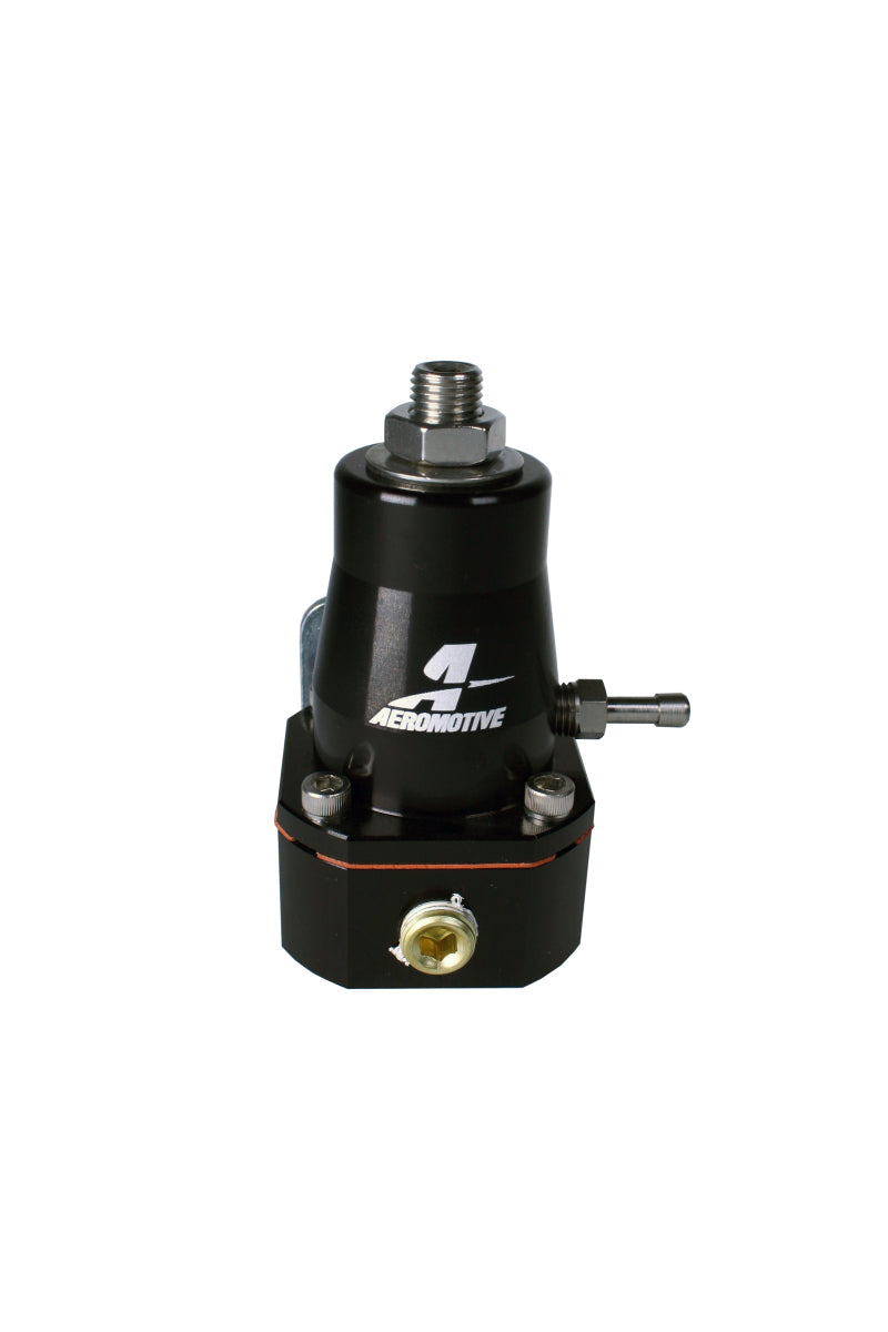 Aeromotive Adjustable Regulator Billet EFI Bypass - (2) -6 Inlets/(1) -6 Return - Black Aeromotive Fuel Pressure Regulators  AXOPROS