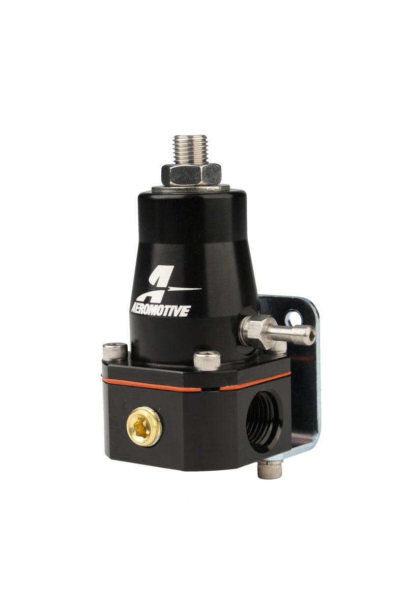 Aeromotive Adjustable Regulator Billet EFI Bypass - (2) -6 Inlets/(1) -6 Return - Black Aeromotive Fuel Pressure Regulators  AXOPROS