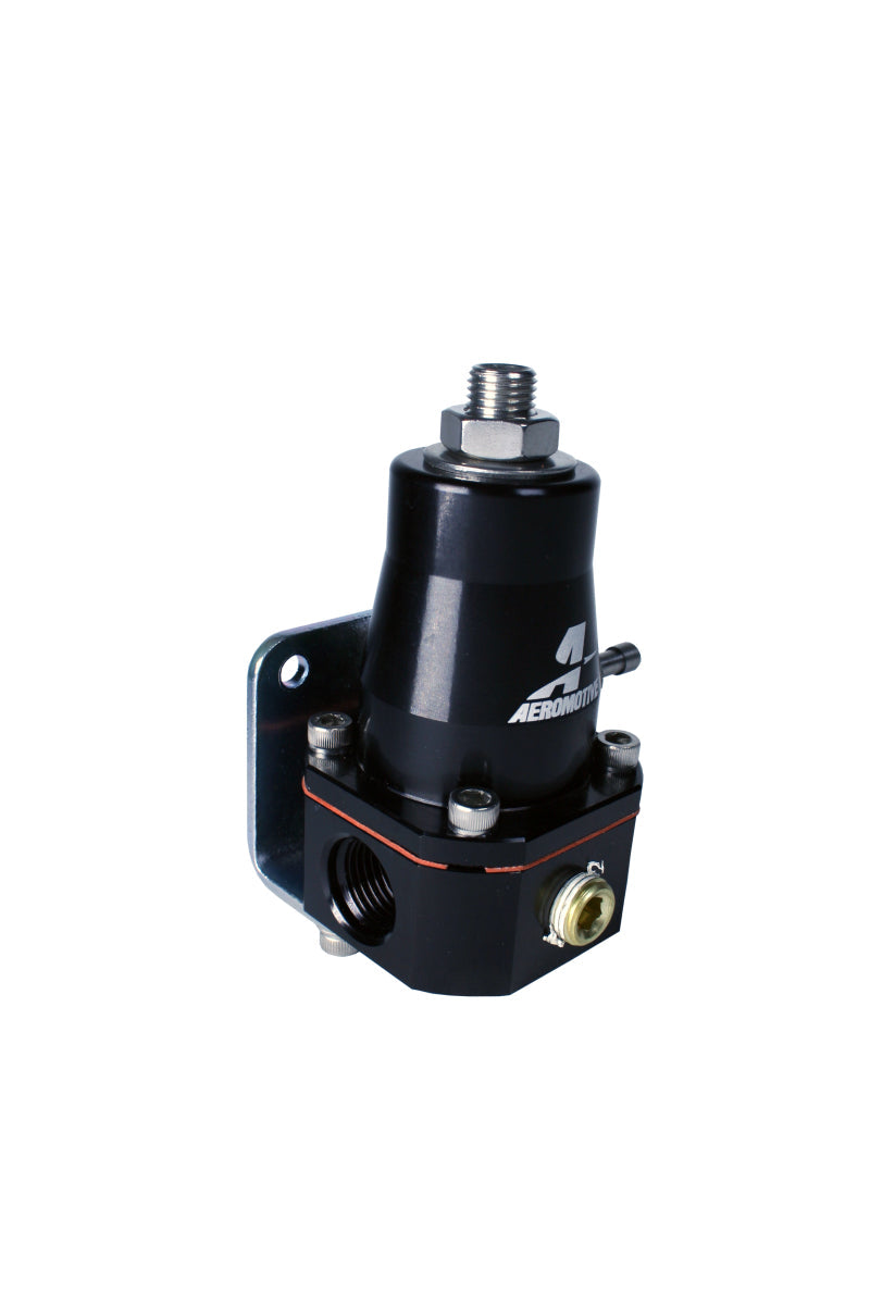 Aeromotive Adjustable Regulator Billet EFI Bypass - (2) -6 Inlets/(1) -6 Return - Black Aeromotive Fuel Pressure Regulators  AXOPROS