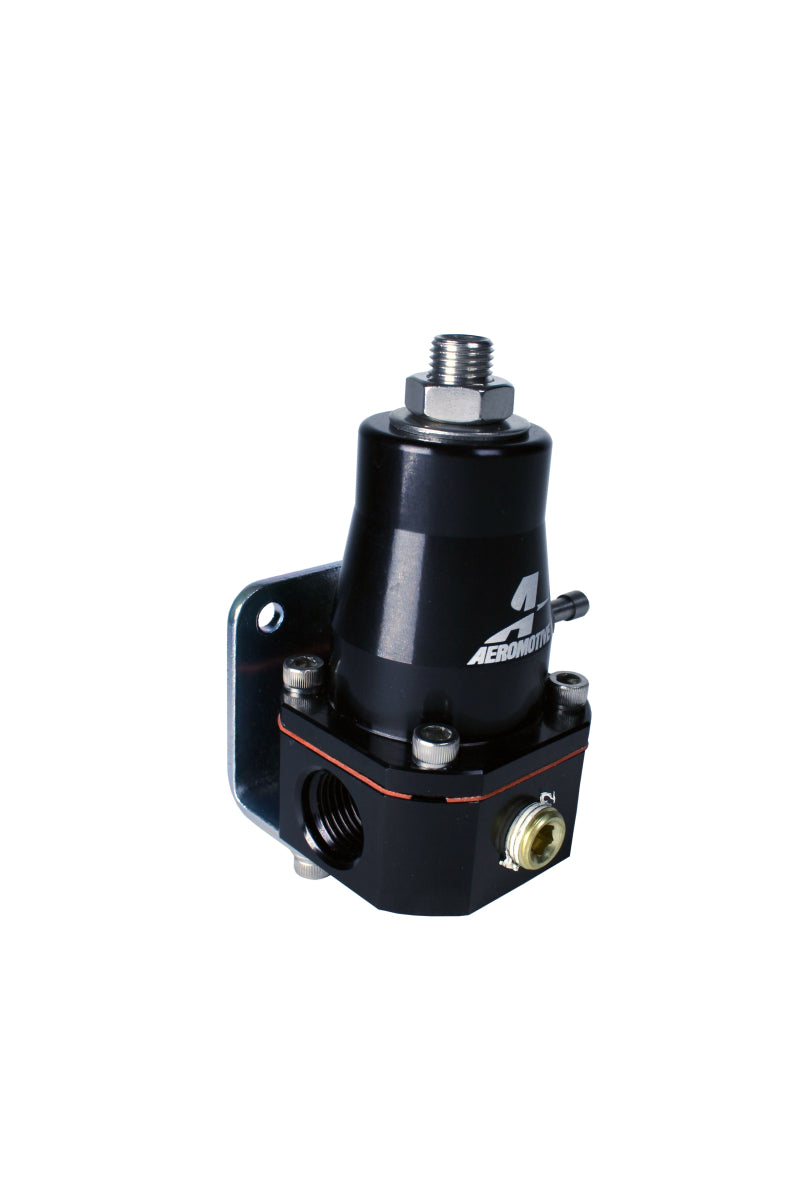 Aeromotive Adjustable Regulator Billet EFI Bypass - (2) -6 Inlets/(1) -6 Return - Black Aeromotive Fuel Pressure Regulators  AXOPROS