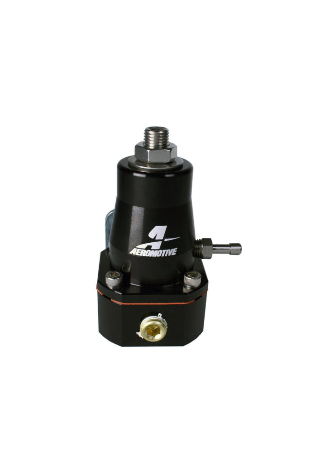Aeromotive Adjustable Regulator Billet EFI Bypass - (2) -6 Inlets/(1) -6 Return - Black Aeromotive Fuel Pressure Regulators  AXOPROS
