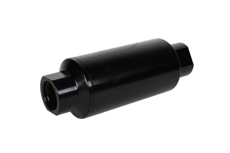 Aeromotive In-Line Filter 10AN 10 Micron Microglass Element Bright-Dip Black 2in OD Aeromotive Fuel Filters  AXOPROS
