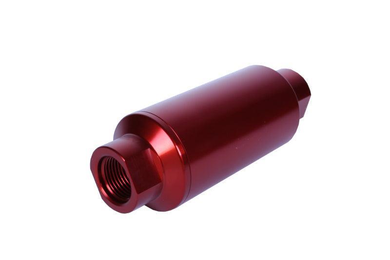 Aeromotive In-Line Filter - (AN-10) 10 Micron Microglass Element Red Anodize Finish Aeromotive Fuel Filters  AXOPROS