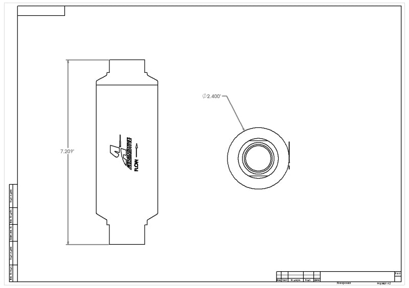 Aeromotive In-Line Filter - (AN-12 ORB) 10 Micron Microglass Element Aeromotive Fuel Filters  AXOPROS