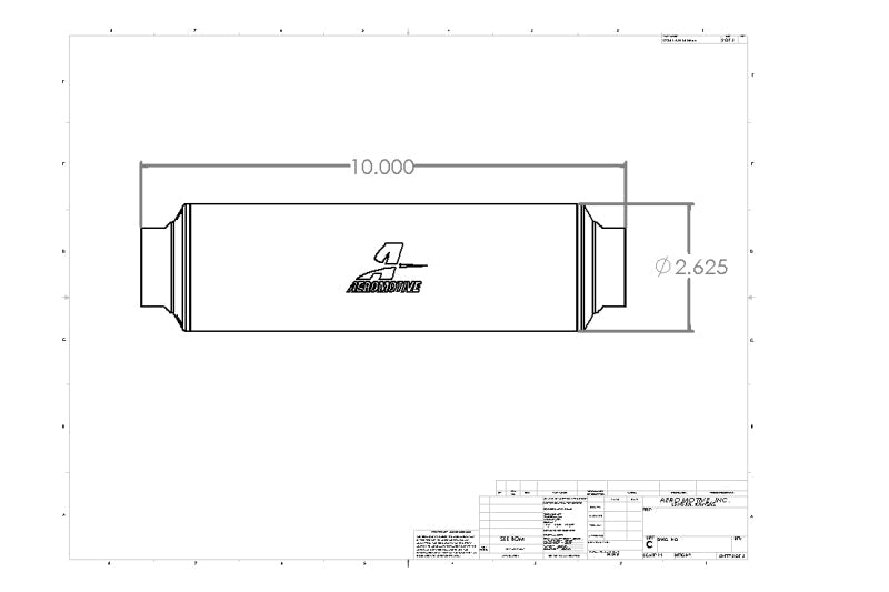 Aeromotive In-Line Filter - AN-16 10 Micron Microglass Element Extreme Flow Aeromotive Fuel Filters  AXOPROS