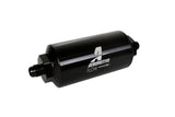 Aeromotive In-Line Filter - (AN-6 Male) 10 Micron Microglass Element Bright Dip Black Finish Aeromotive Fuel Filters  AXOPROS