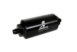 Aeromotive In-Line Filter - (AN-6 Male) 10 Micron Microglass Element Bright Dip Black Finish Aeromotive Fuel Filters  AXOPROS