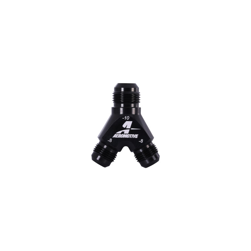 Aeromotive Y-Block - AN-12 - 2x AN-10 Aeromotive Fittings  AXOPROS