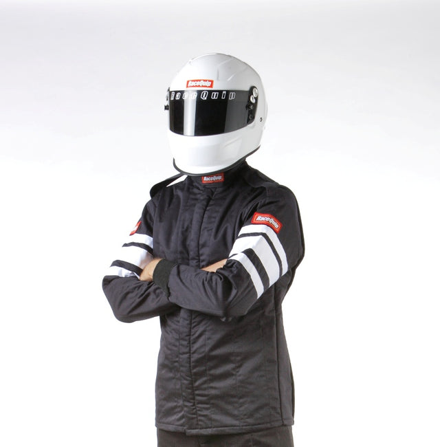 RaceQuip Black SFI-5 Jacket - Small Racequip Racing Jackets  AXOPROS