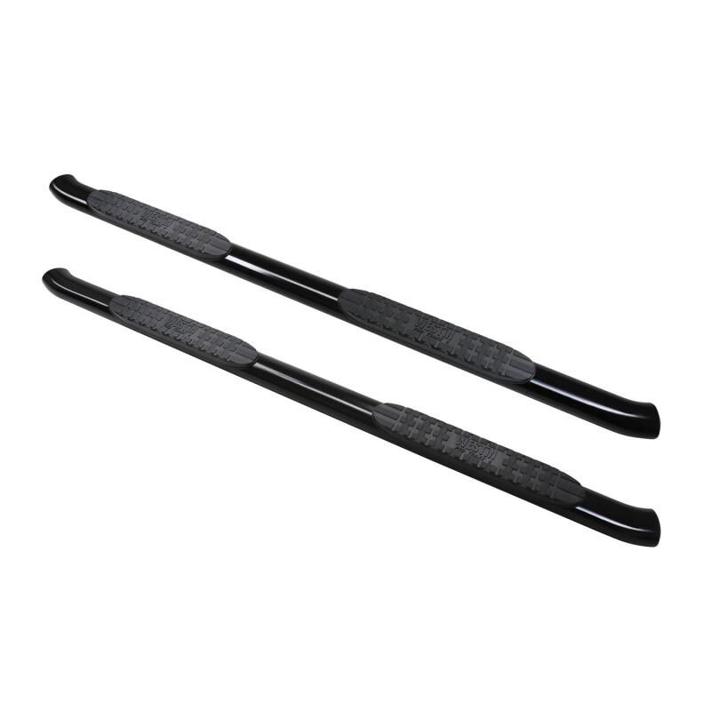 Westin 2019 Chevrolet Silverado/Sierra 1500 Crew Cab Non LD PRO TRAXX 4 Oval Nerf Step Bars - Black Westin Nerf Bars  AXOPROS