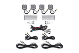 Diode Dynamics Diode Dyamics Rock Light - Red/White - M8 4-Pack Light Accessories and Wiring aftermarket performance part