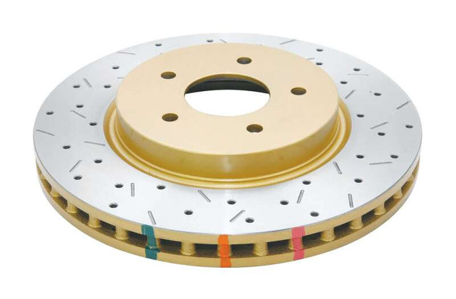 DBA 8/98+ Nissan Skyline R34 GTT Front Crossdrilled Slotted 4000 Series Rotor DBA Brake Rotors - Slotted  AXOPROS