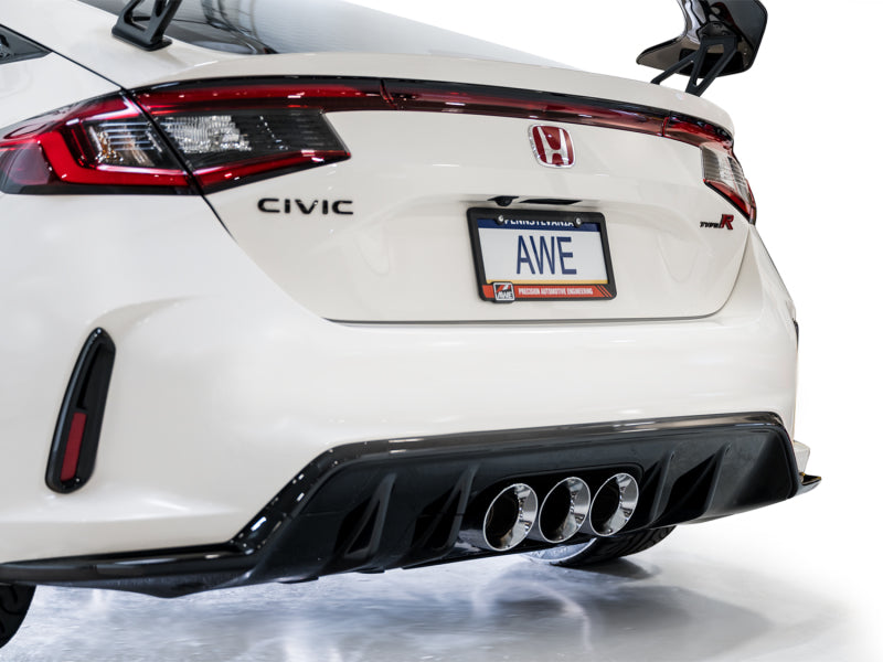 AWE Tuning 2023 Honda Civic Type R FL5 Track Edition Exhaust w/ Triple Chrome Silver Tips AWE Tuning Catback  AXOPROS