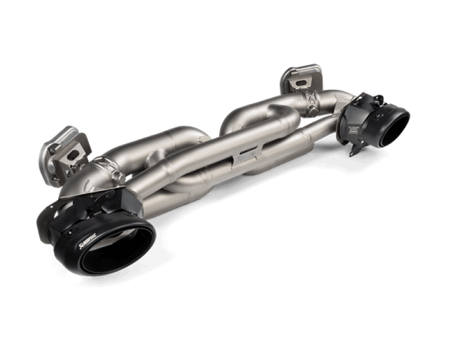 Akrapovic 20-21 Porsche 911 Turbo/Turbo S (992) Tail Pipe Set (Titanium) - Black Akrapovic Tips  AXOPROS