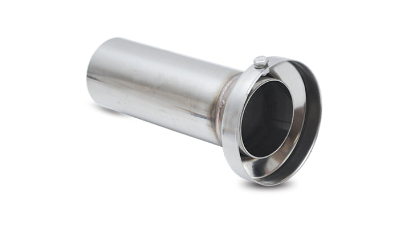 Vibrant 3.90in OD Low Inner Silencer Muffw/ 3.90in ID Single Wall Exh Tip2.5in OD Tuning Tube Vibrant Muffler  AXOPROS
