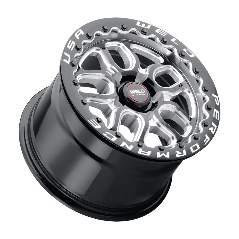 Weld S907 15X10 Laguna Beadlock 5X120.7 ET50 BS7.50 Gloss Black MIL Dia 78.1 Weld Wheels - Cast  AXOPROS