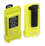 Rugged Radios GMR2 Replacement Battery with 12v Charge Port and Belt Clip Safety Yellow Rugged Radios Batteries  AXOPROS