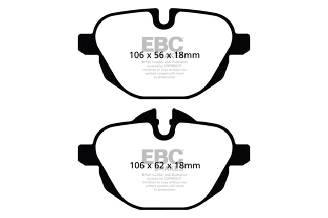 EBC 14-20 BMW i8 Bluestuff Rear Brake Pads EBC Brake Pads - Racing  AXOPROS