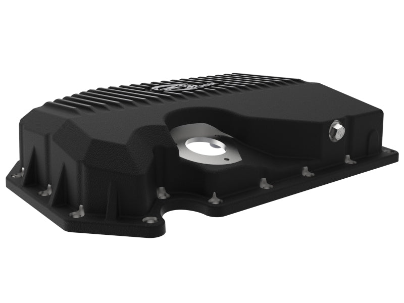 aFe 05-19 VW 1.8L/2.0L w/ Oil Sensor Engine Oil Pan Black POWER Street Series w/ Machined Fins aFe Diff Covers  AXOPROS