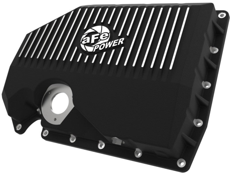 aFe 05-19 VW 1.8L/2.0L w/ Oil Sensor Engine Oil Pan Black POWER Street Series w/ Machined Fins aFe Diff Covers  AXOPROS