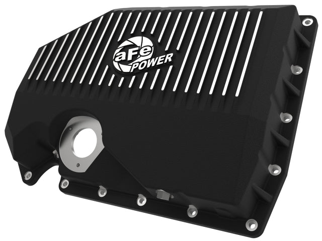 aFe 05-19 VW 1.8L/2.0L w/ Oil Sensor Engine Oil Pan Black POWER Street Series w/ Machined Fins aFe Diff Covers  AXOPROS