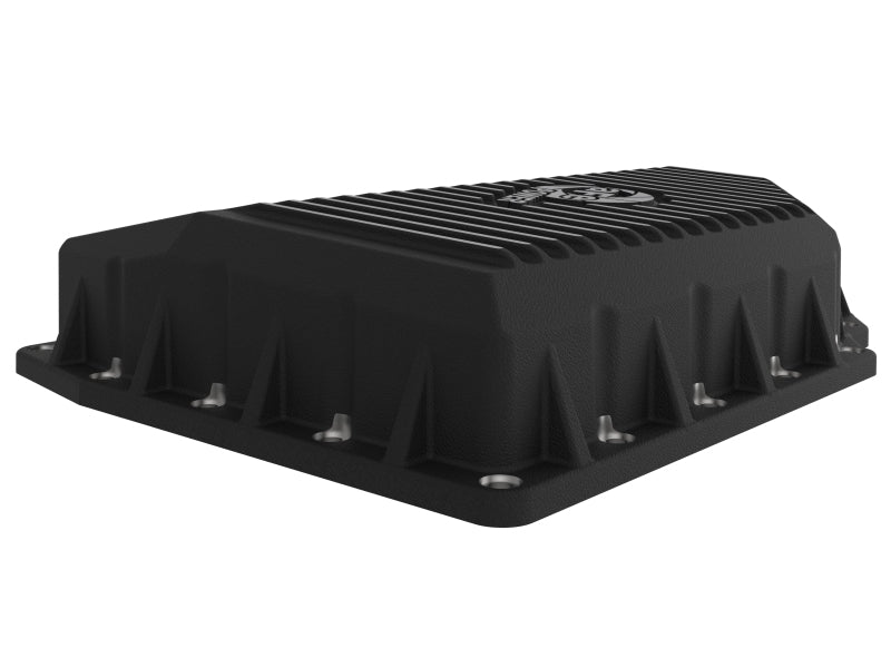 aFe 05-19 VW 1.8L/2.0L w/o Oil Sensor Engine Oil Pan Black POWER Street Series w/ Machined Fins aFe Diff Covers  AXOPROS