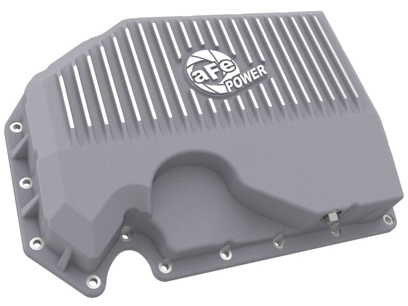 aFe 05-19 VW 1.8L/2.0L w/o Oil Sensor Engine Oil Pan Raw POWER Street Series w/ Machined Fins aFe Diff Covers  AXOPROS