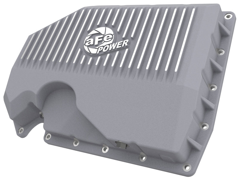 aFe 05-19 VW 1.8L/2.0L w/o Oil Sensor Engine Oil Pan Raw POWER Street Series w/ Machined Fins aFe Diff Covers  AXOPROS