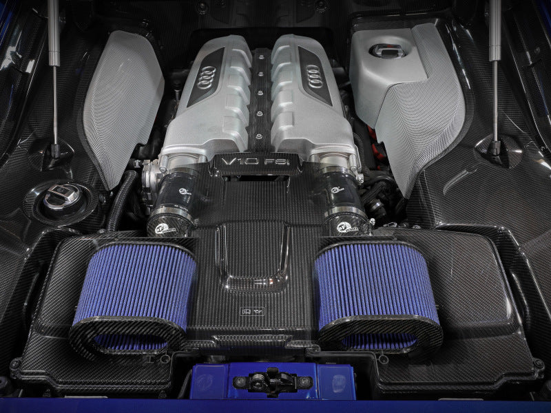 aFe 15-21 Lamborghini Huracan V10-5.2L Track Series Intake System w/ Pro 5R Filter aFe Cold Air Intakes  AXOPROS