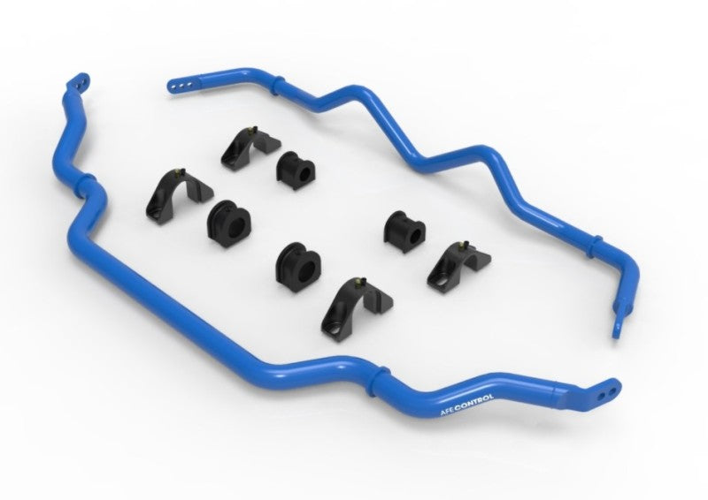 aFe 16-21 Infiniti Q50/Q60 3.0L (tt) Front and Rear Sway Bar Set Blue aFe Sway Bars  AXOPROS