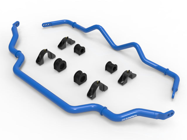 aFe 16-21 Infiniti Q50/Q60 3.0L (tt) Front and Rear Sway Bar Set Blue aFe Sway Bars  AXOPROS