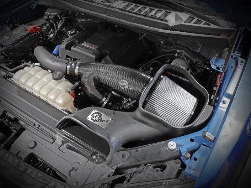aFe 17-20 Ford F-150/Raptor Track Series Carbon Fiber Cold Air Intake System With Pro DRY S Filters aFe Cold Air Intakes  AXOPROS