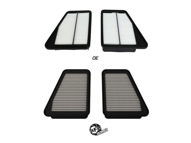 aFe 18-21 Kia Stinger V6-3.3L (tt) Magnum FLOW OE Replacement Air Filter w/ Pro DRY S Media aFe Air Filters - Universal Fit  AXOPROS