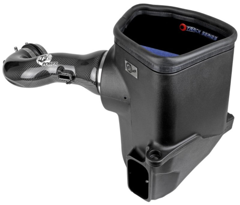 aFe 19-20 GM Trucks 5.3L/6.2L Track Series Carbon Fiber Cold Air Intake System With Pro 5R Filters aFe Cold Air Intakes  AXOPROS