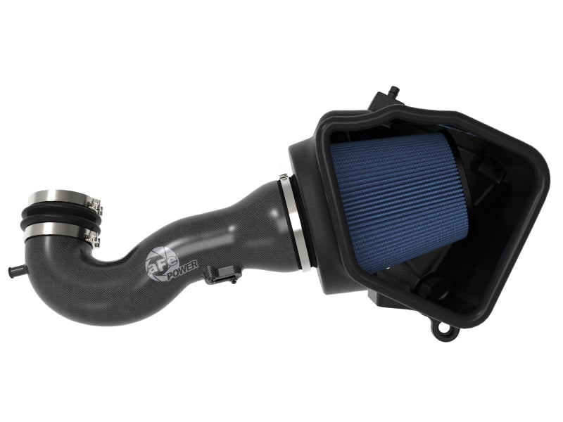 aFe 19-20 GM Trucks 5.3L/6.2L Track Series Carbon Fiber Cold Air Intake System With Pro 5R Filters aFe Cold Air Intakes  AXOPROS