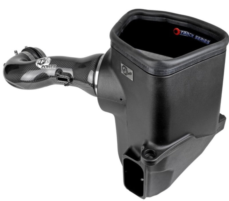 aFe 19-21 GM Trucks 5.3L/6.2L Track Series Carbon Fiber Cold Air Intake System W/ Pro Dry S Filters aFe Cold Air Intakes  AXOPROS