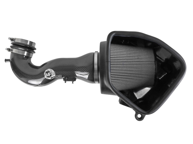 aFe 19-21 GM Trucks 5.3L/6.2L Track Series Carbon Fiber Cold Air Intake System W/ Pro Dry S Filters aFe Cold Air Intakes  AXOPROS