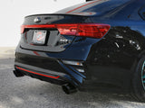 aFe 20-21 Kia Forte GT 1.6L 3in-2.5in 304 Stainless Steel Axle-Back Exhaust w/ Black Tips aFe Axle Back  AXOPROS