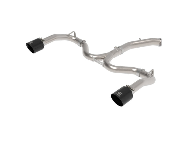 aFe 20-21 Kia Forte GT 1.6L 3in-2.5in 304 Stainless Steel Axle-Back Exhaust w/ Black Tips aFe Axle Back  AXOPROS