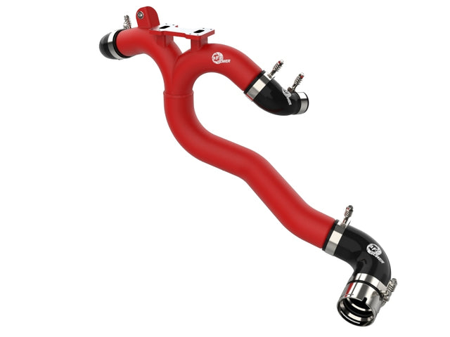 AFE 2018-2020 Kia Stinger 19-22 G70 BladeRunner 3in Aluminum Hot Charge Pipe Red aFe Intercoolers  AXOPROS