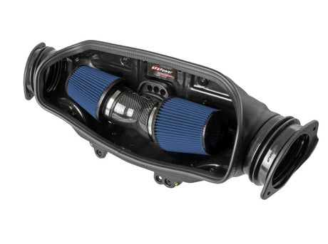 aFe 2020 Chevrolet Corvette C8 Track Series Carbon Fiber Cold Air Intake System With Pro 5R Filters aFe Cold Air Intakes  AXOPROS