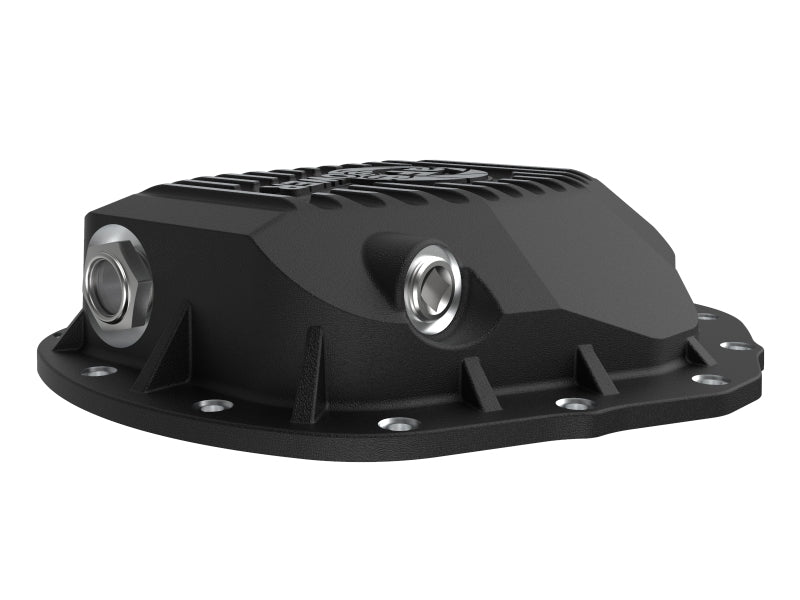aFe 2020 Chevrolet Silverado 2500 HD  Rear Differential Cover Black ; Pro Series w/ Machined Fins aFe Diff Covers  AXOPROS