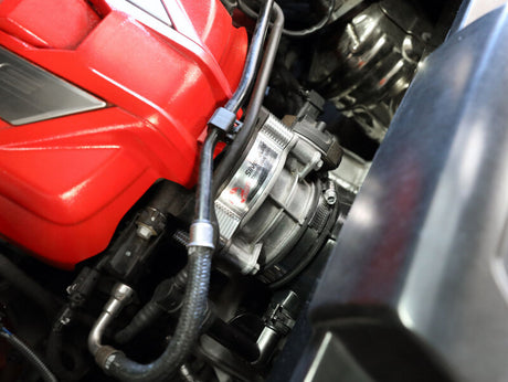 aFe 2020 Vette C8 Silver Bullet Aluminum Throttle Body Spacer Works w/ Factory Intake Only - Silver aFe Throttle Body Spacers  AXOPROS