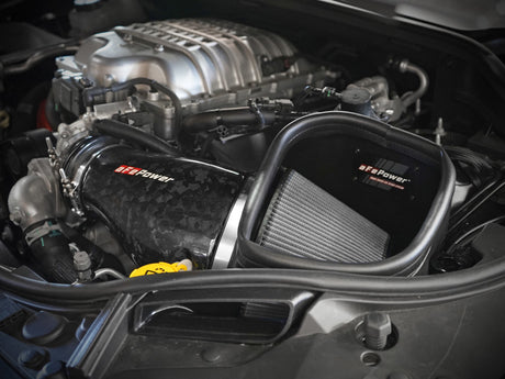 aFe 2021 Dodge Durango SRT Hellcat Track Series Carbon Fiber Cold Air Intake System w/ Pro DRY S aFe Cold Air Intakes  AXOPROS